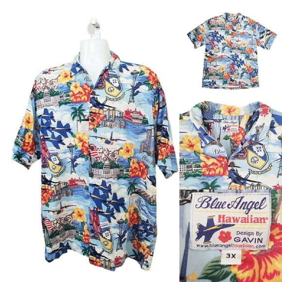 Gavin Other - ‼️SOLD‼️ US Navy Art By Gavin Blue Angels Hawaiian